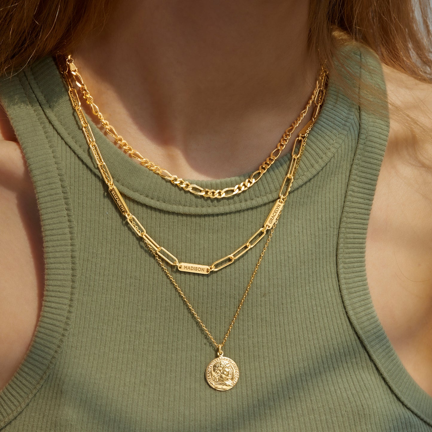 Multiple Name Necklace For Mom, Mom Necklace With Kids Names